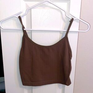 PACSUN- Brown Crop Top